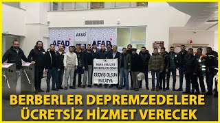 Kars’tan 28 Berber Depremzedeler İçin Malatya'ya Gitti