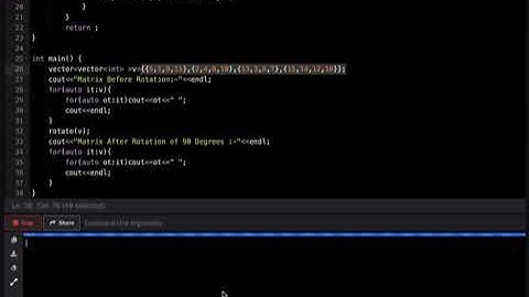 C++ Code to Rotate Image