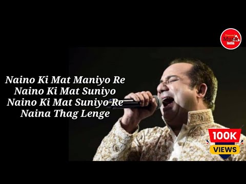 Naina Lyrics  Rahat Fateh Ali Khan  Vishal Bhardwaj  Gulzar  Diamond Music