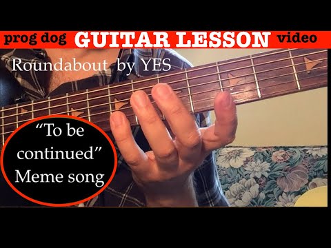 How to play To Be Continued meme on guitar | Roundabout | Intro | YES