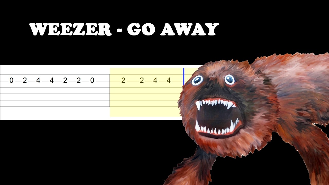 Weezer, Best Coast - Go Away (Easy Guitar Tabs Tutorial) - YouTube