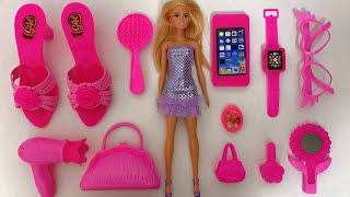 ASMR | Satisfying with Unboxing Beautiful Barbie Beauty Sets | Pink Makeup Sets | Barbie Doll Beauty