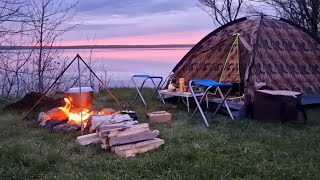 SLEEPING WITH MY WIFE IN A TENT ON COALS!