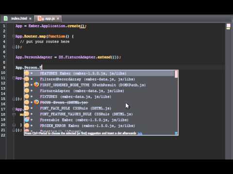 Mastering Ember Js - 16  defining ,creating and using models audio fixed