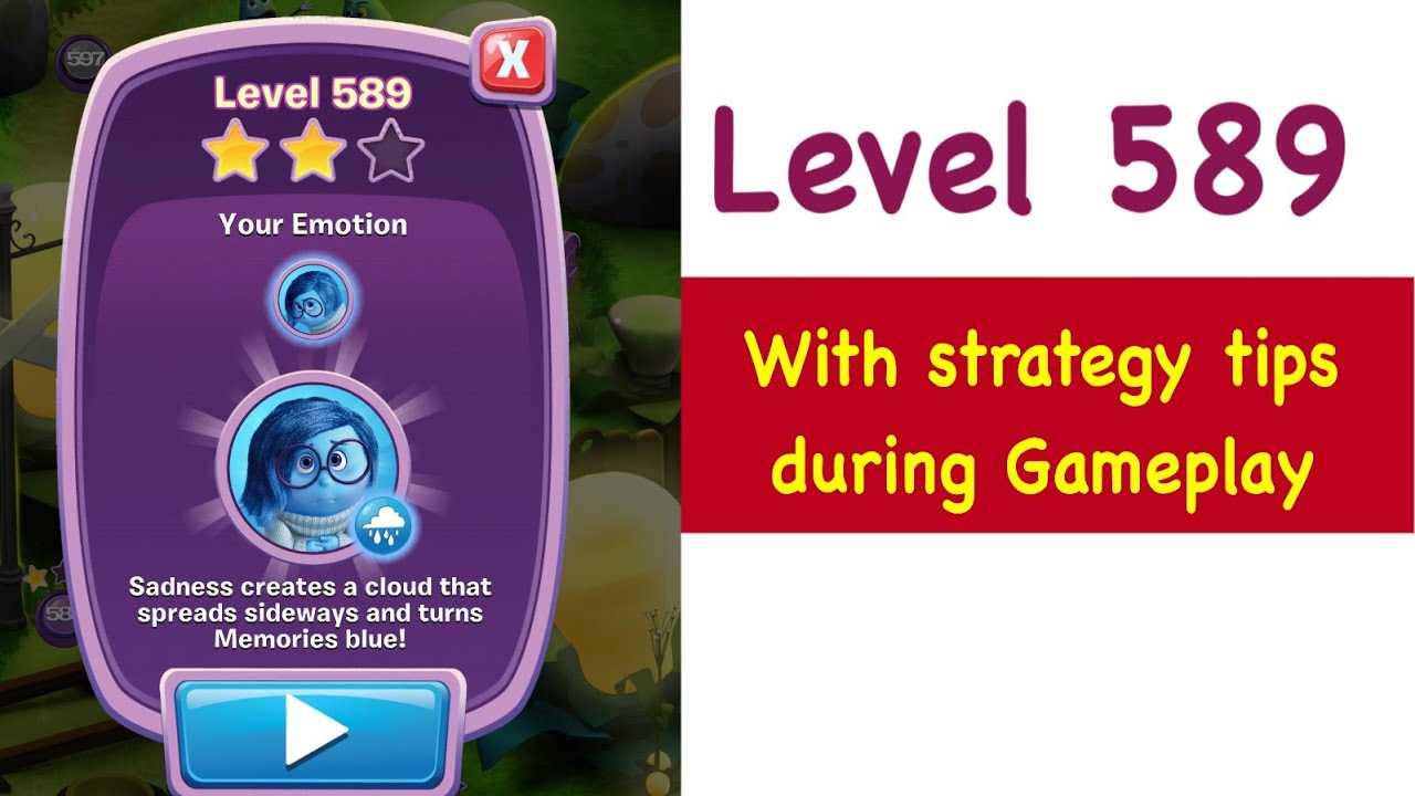 Inside Out Thought Bubbles Level 589 Tips and Strategy Gameplay Walkthrough No Boosters