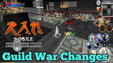 Guild War Changes For Game Update Version 1.5.9 of Ran Mobile: The Master Class OBT