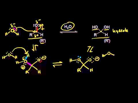 Formation of hydrates | Aldehydes and ketones | Organic chemistry | Khan Academy