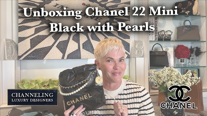 Chanel 22 Mini Handbag with Pearls Comparison + Mod Shots