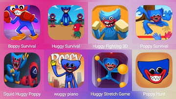 Boppy Survival Challenge, Huggy Survival, Huggy Fighting 3D, Poppy Survival, Squid Huggy Poppy