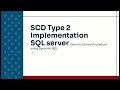 Stored Procedure for SCD type 2 implementation