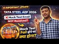 Tata Steel AEP Mock Test Email Not Received | Tata Steel AEP 2026