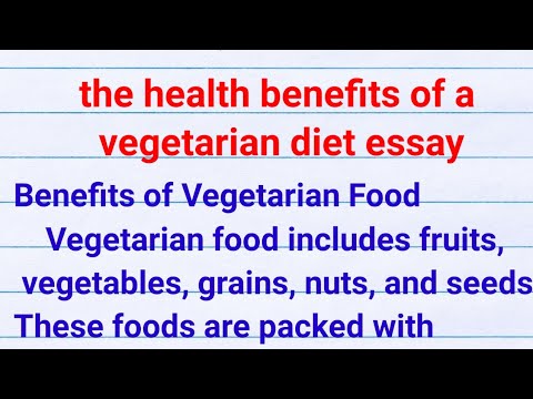 vegetarian food is good for health essay 300 words