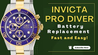 How to replace a battery on a Invicta Pro Diver | Invicta 1773