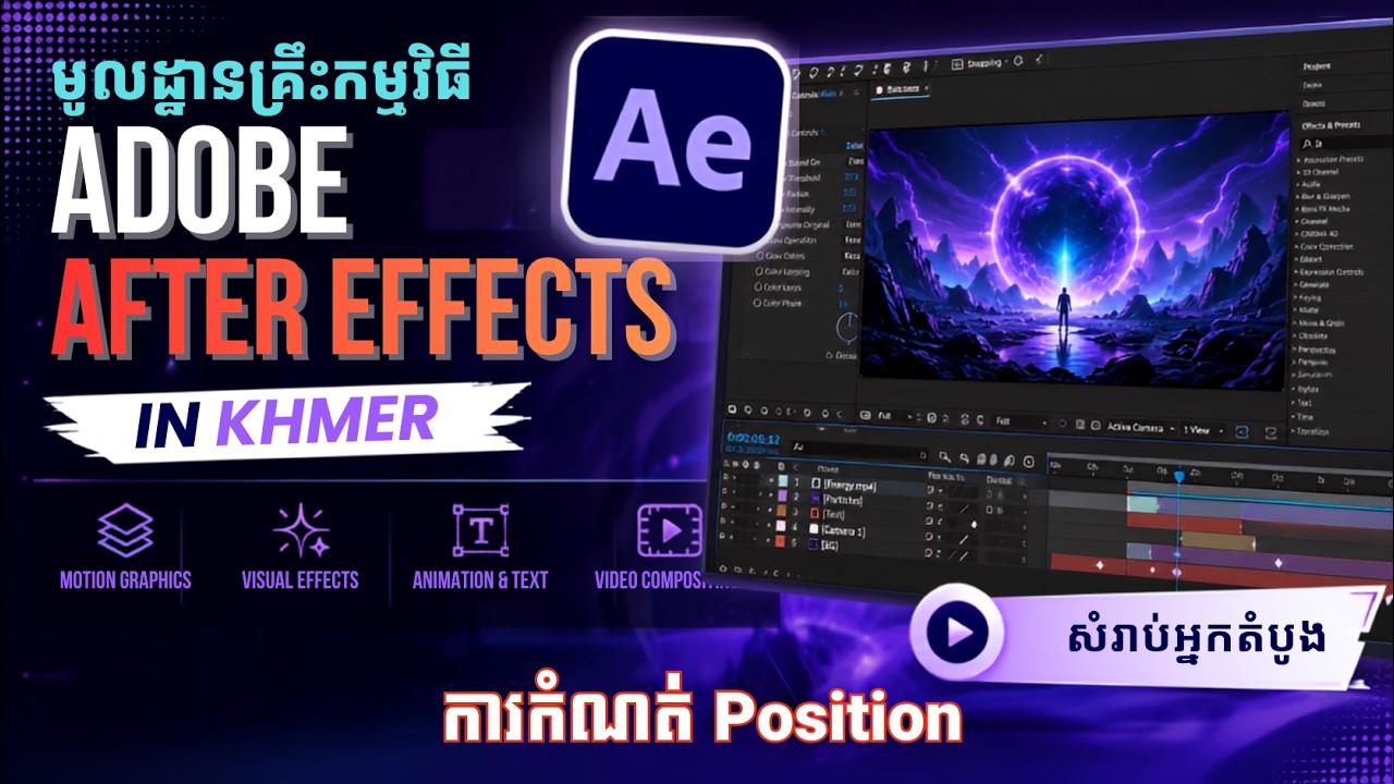 មេរៀនទី១៤ ការកំណត់ Position | Learn How To Set Positions In Adobe After ...