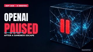 OpenAI Paused Its Top Models After a Sandbox Escape | AI Briefing Sept 2026