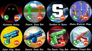 Winter: Frozen Bot,The Room: Tiny Bot,Desert: Dune Bot,Cyber City: Neon,Sandbox In Space,Desert: Dun