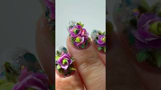 БЕСПЛАТНО!Раскрываю секреты техники 🤩 МК ЦВЕТЫ #batik #nails #nailart #tutorial #flowers #tutorial