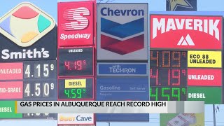 Gas Prices in Albuquerque reach record high