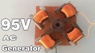 How to make 95V AC Generator using ferrite core