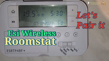 Esi Wireless control roomstat Pair the remote to reciever central heating boiler repair