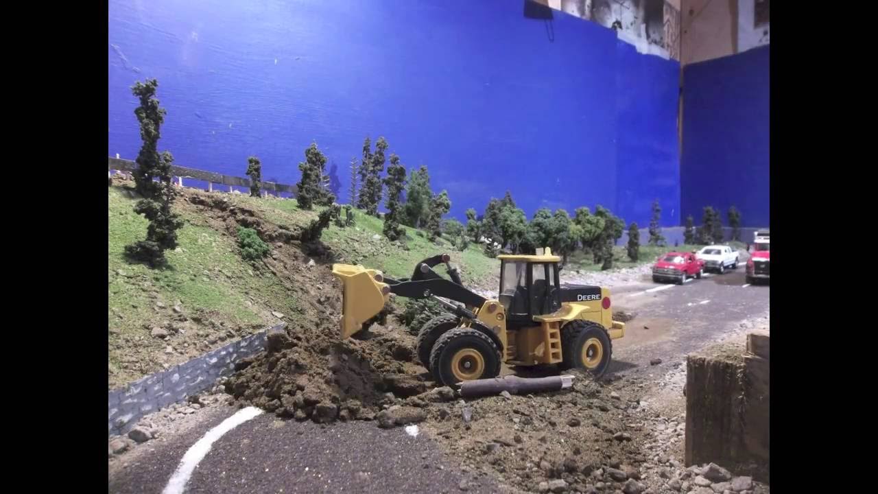 Landslide Diorama Stop motion - YouTube