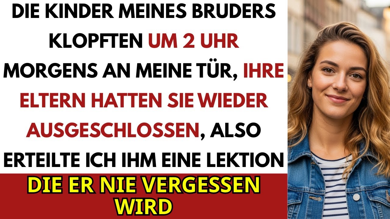 Die Kinder Meines Bruders Klopften Um 2 Uhr An Meine Tür, Ihre Eltern Sperrten Sie Wieder Aus...