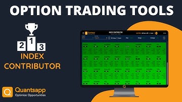 #Options Trading Tools || Quantsapp || Index Contributor || Nifty & Bank Nifty Contributors ||