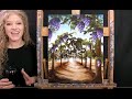 Learn How to Paint VINEYARD ALLEYWAY with Acrylic - Fun Paint & Sip at Home - Step by Step Tutorial