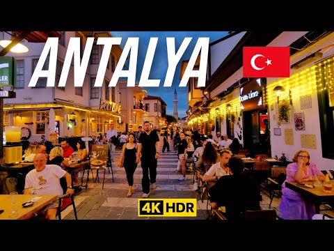City Walking Tour in ANTALYA TURKEY - OLD TOWN - JUNE 2026  🇹🇷 4K HDR HD AUDIO