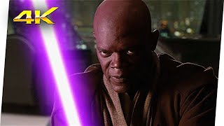 Mace Windu vs Palpatine | Star Wars Episodio III - La Venganza De Los Sith (2005) Clip 4K (LATINO)