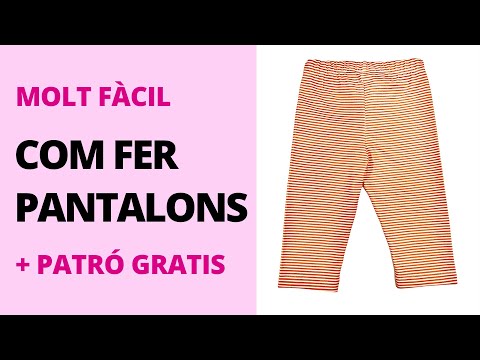 COM COSIR PANTALONS + patró gratis ⭐️ tutorial costura fàcil català