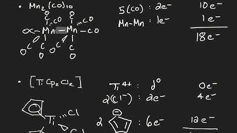 Organometallic Chemistry Basics I: The 18 Electron Rule