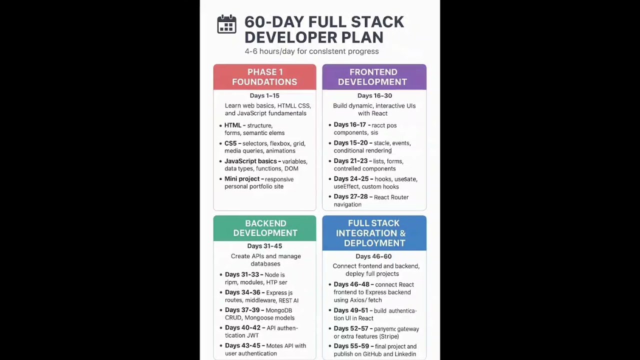 Become a FULL STACK DEVELOPER in Just 2 Months #fullstackdeveloper