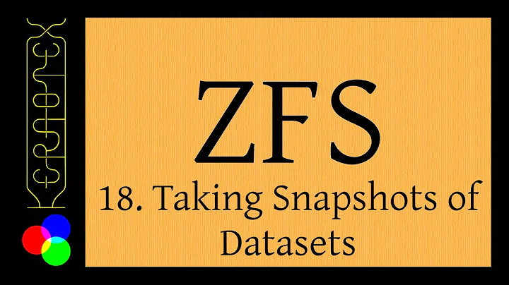 Beginner's guide to ZFS. Part 18: Taking Snapshots of Datasets