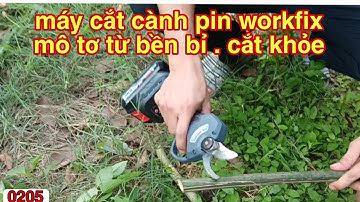 kéo cắt cành - kéo cắt cành pin - máy bấm tỉa cành dùng pin workfix