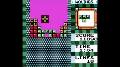 Tetris DX 40 lines mode - 1:54
