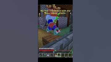 My first ten seconds with a happy ghast in Minecraft