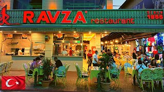 АЛАНЬЯ ГДЕ ВКУСНО и НЕДОРОГО ПОЕСТЬ?😋 ИДЕМ в традиционный ТУРЕЦКИЙ РЕСТОРАН RAVZA в центре АЛАНИИ