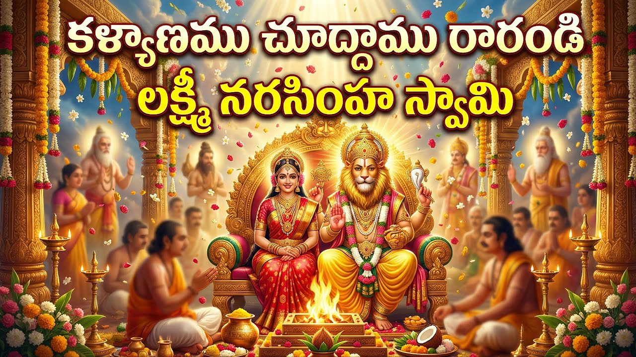 అద్భుతమైన శ్రీ లక్ష్మీ నరసింహ స్వామి దివ్య కళ్యాణం | కళ్యాణము చూద్దాం రారండి 🙏✨|kondala Swamy 