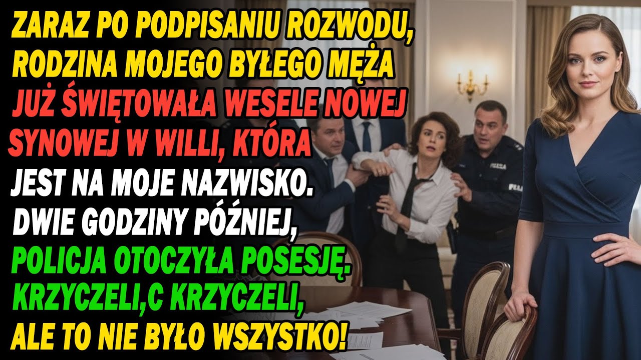 Właśnie Podpisałam Rozwód💔 Mój Ex Świętował Z Kochanką W Mojej Willi😏 2 Godziny Później, Policja..