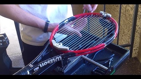 How to String a Wilson Pro Staff 97 Lite Tennis Racquet