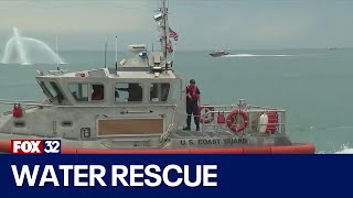 First responders demonstrate water rescue ahead of official start to beach season