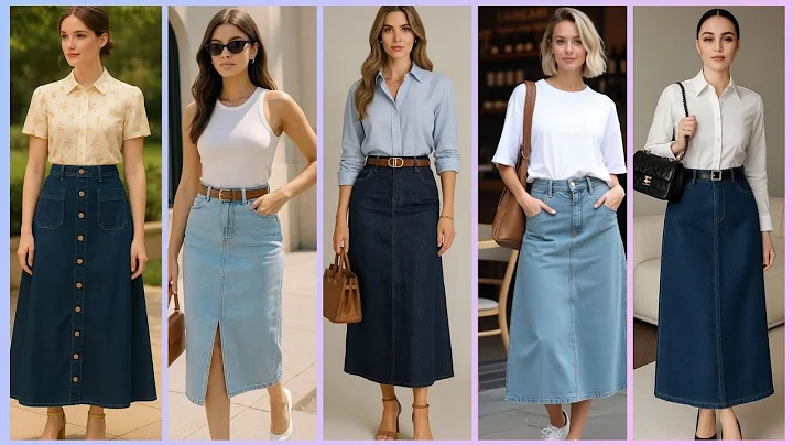 Trending Denim Skirt Outfits