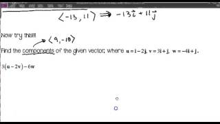 PCA Unit 9 - Section 9.4 - Vector Operation Examples