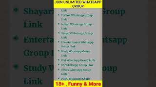 Join Unlimited WhatsApp Group | 18 + 😍🍌💦🔞 screenshot 5