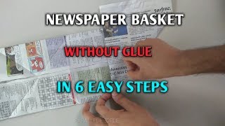 Hello friends this video is all about making a simple newspaper basket
without using glue. now days plastic bags are creating huge
environmental problem....