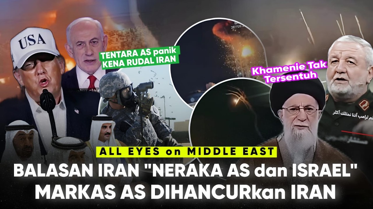 Pasukan AS Terkejut Balasan IRAN “Neraka Menghujani  Militer AS - Israel” All Eyes in Middle East