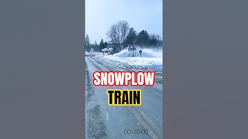 Snowplow Train: The Ultimate Snow-Clearing Machine!