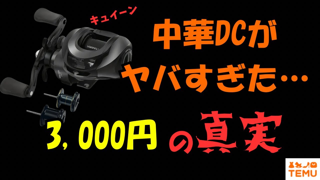 【中華ベイトリール】temuで謎のDCリール買ってみた【実釣インプレ】