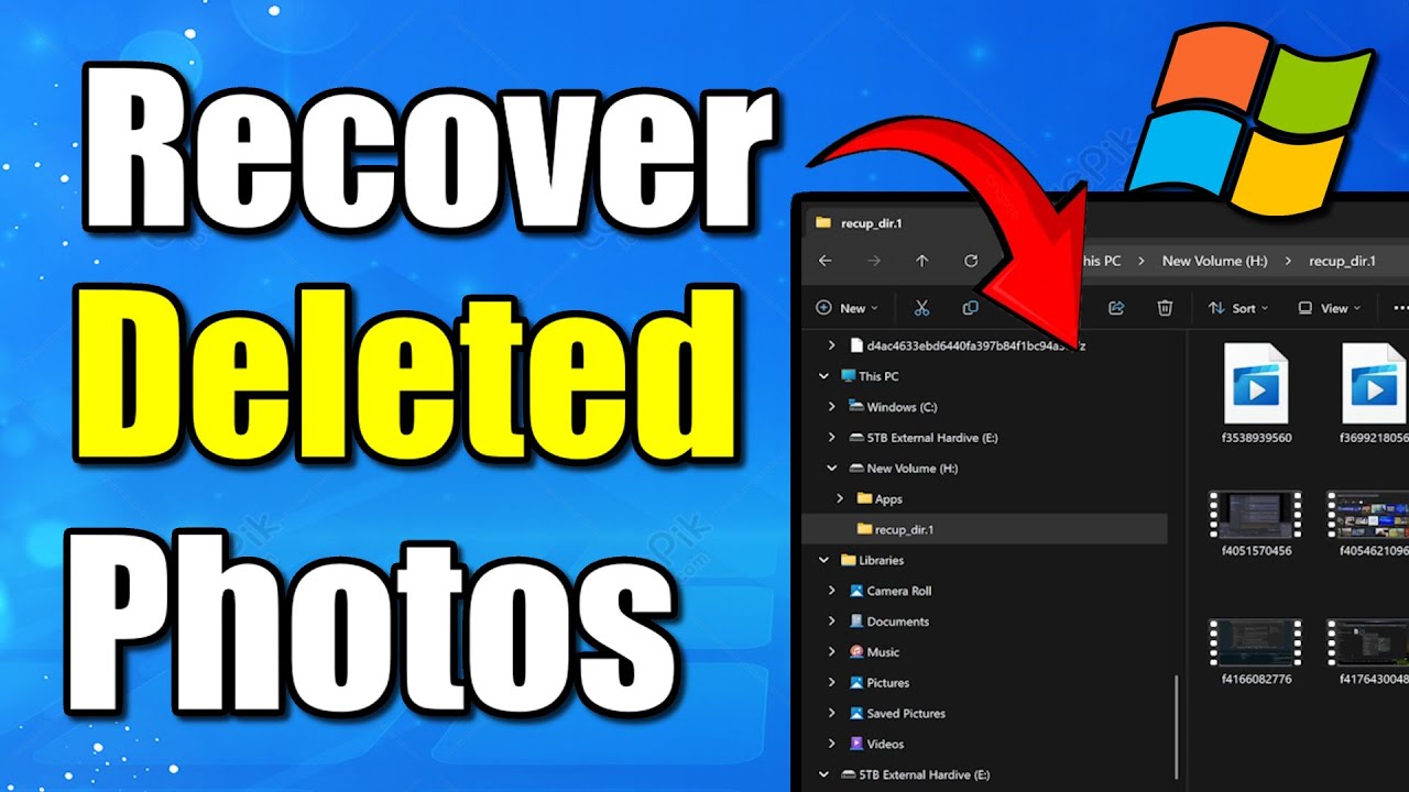 How to Recover Deleted Photos, Files & Folders on Windows PC (Do This ...